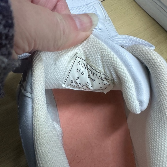 Levis Jeffrey 501 Tumbled Men's Size 9 White Low Top Sneakers EUC - Picture 7 of 8